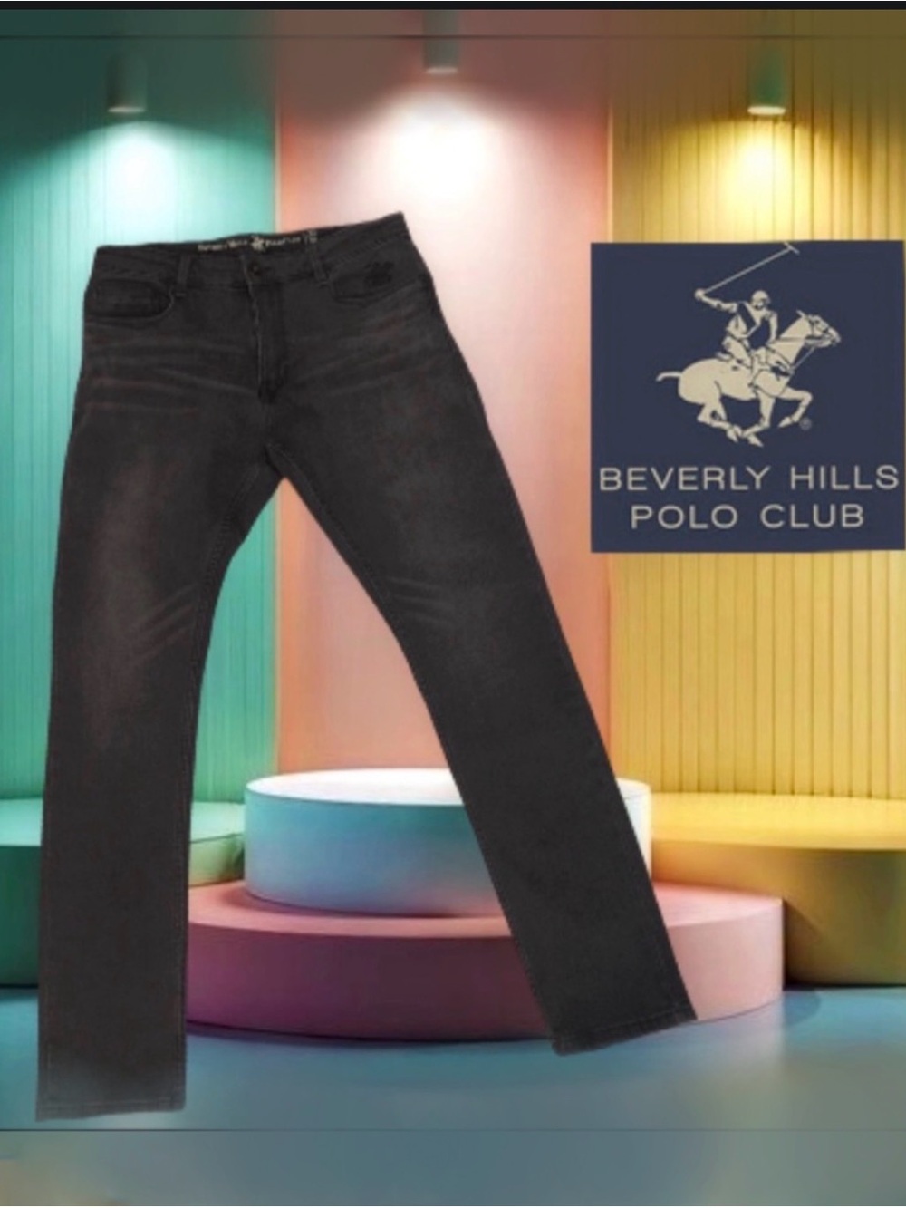 Beverly Hills Polo Club Men's Black Jeans